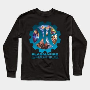 Plasmafire Graphics Logo Frame Tee #2 - Female Heroes Long Sleeve T-Shirt